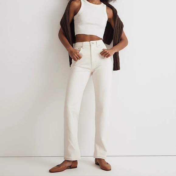 Madewell The '90s Straight Jean in Vintage Canvas size 33 NWT‎ NM515 - Picture 1 of 16